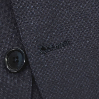 【中古】ラルディーニ LARDINI ウールナイロン ジャージー 3つボタンスーツ セットアップ ネイビー【サイズ48】【 状態ランクC 】【 メンズ 】