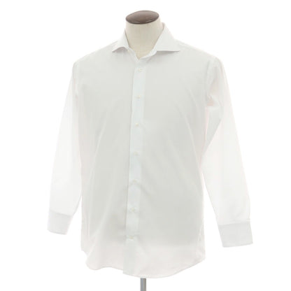【中古】ディファレンス DIFFERENCE コットンポリエステル ホリゾンタルカラー ドレスシャツ ホワイト【 42-83 】【 状態ランクB 】【 メンズ 】