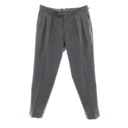 【中古】ベルウィッチ BERWICH SCOTCH ストレッチ ポリエステルウール ドレススラックスパンツ グレー【サイズ48】【 状態ランクB 】【 メンズ 】