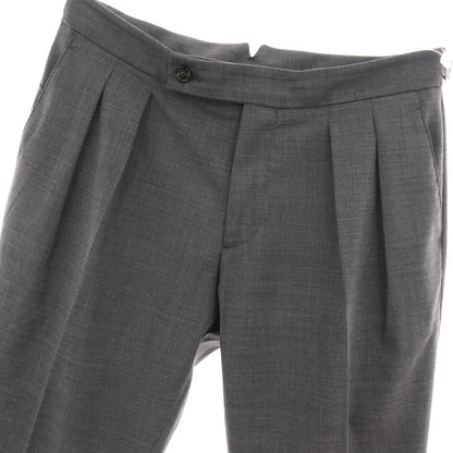 【中古】ベルウィッチ BERWICH SCOTCH ストレッチ ポリエステルウール ドレススラックスパンツ グレー【サイズ48】【 状態ランクB 】【 メンズ 】