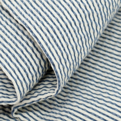 【中古】ベルウィッチ BERWICH sake 2p ストレッチ コットン シアサッカー ストライプ カジュアルスラックスパンツ ブルーxホワイト【サイズ48】【 状態ランクC 】【 メンズ 】