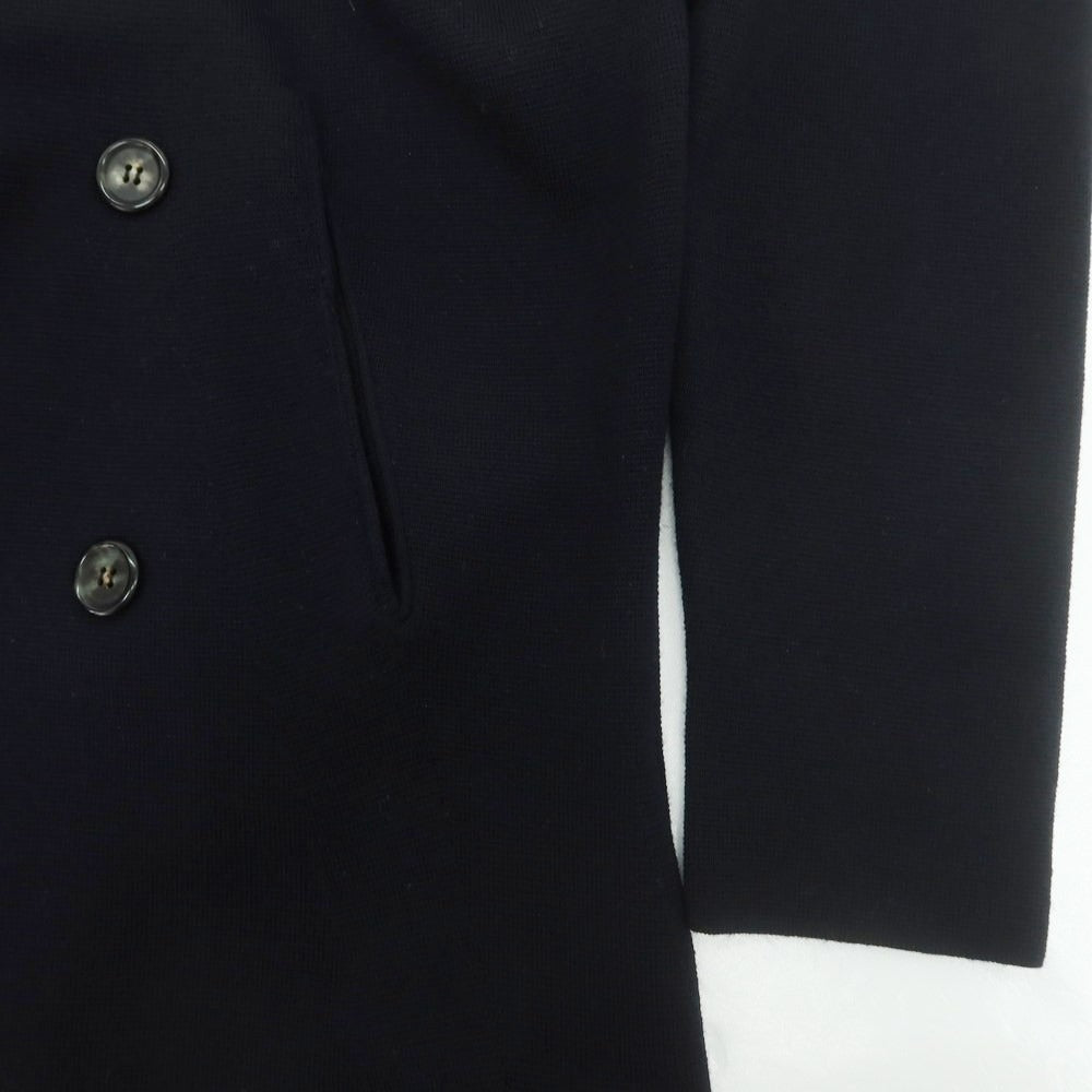 【中古】クルチアーニ CRUCIANI ハイゲージウール ショールカラー ダブル カーディガン ダークネイビー【 48 】【 状態ランクB 】【 メンズ 】