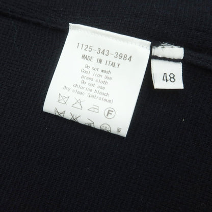 【中古】クルチアーニ CRUCIANI ハイゲージウール ショールカラー ダブル カーディガン ダークネイビー【 48 】【 状態ランクB 】【 メンズ 】