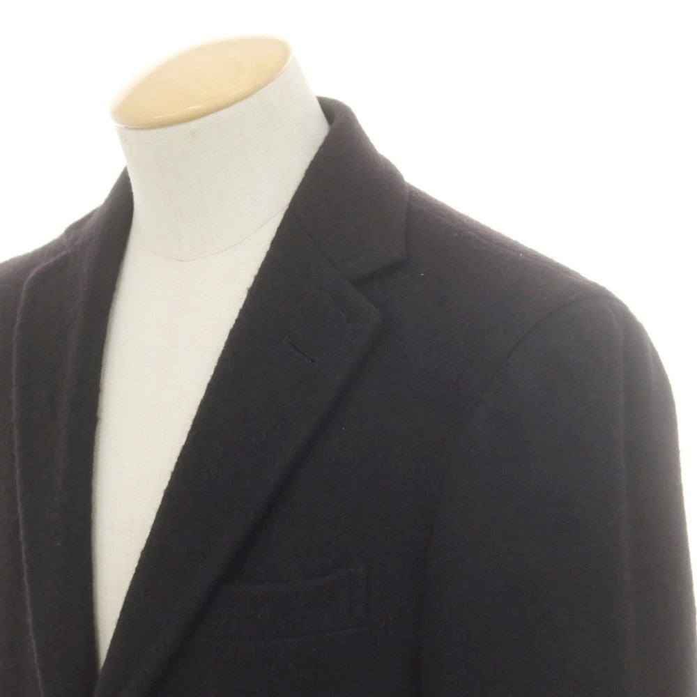 【中古】ボリオリ BOGLIOLI ウールアルパカポリエステル チェスターフィールドコート ブラック【 44 】【 状態ランクB 】【 メンズ 】