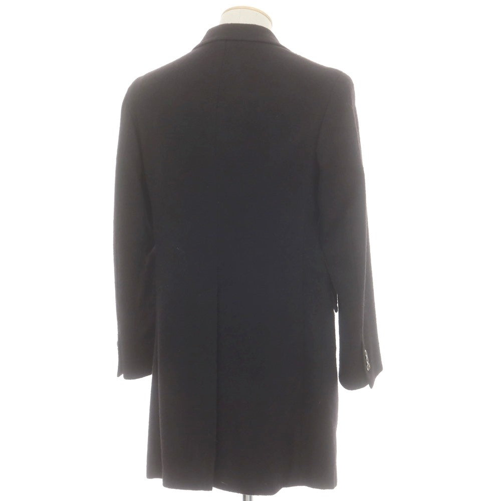 【中古】ボリオリ BOGLIOLI ウールアルパカポリエステル チェスターフィールドコート ブラック【 44 】【 状態ランクB 】【 メンズ 】