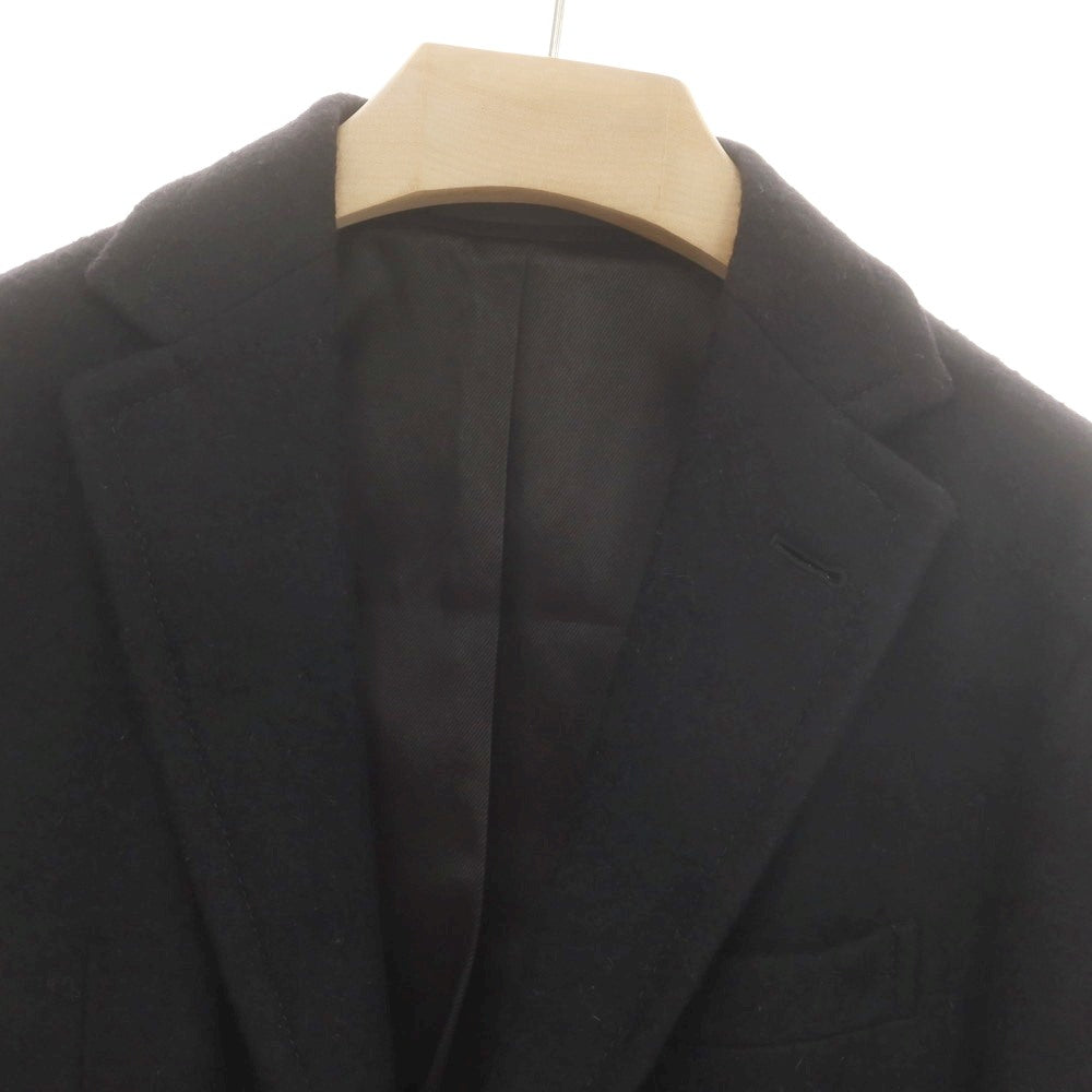 【中古】ボリオリ BOGLIOLI ウールアルパカポリエステル チェスターフィールドコート ブラック【 44 】【 状態ランクB 】【 メンズ 】