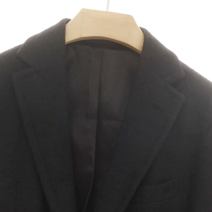 【中古】ボリオリ BOGLIOLI ウールアルパカポリエステル チェスターフィールドコート ブラック【 44 】【 状態ランクB 】【 メンズ 】