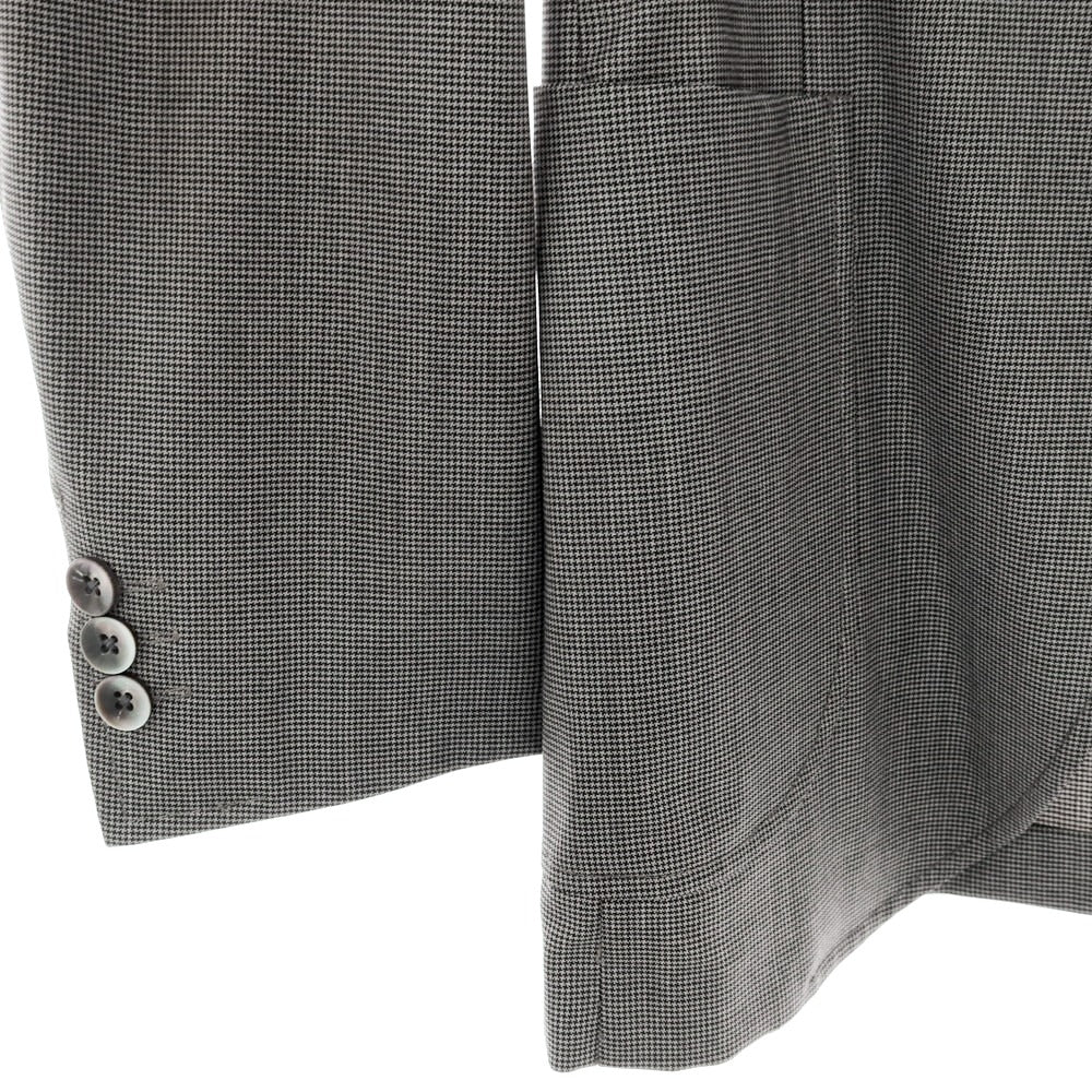 【中古】ボリオリ BOGLIOLI DOVER ハウンドトゥース柄 ウール 3つボタンスーツ グレー【サイズ44】【 状態ランクB 】【 メンズ 】
