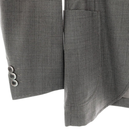 【中古】ボリオリ BOGLIOLI DOVER ハウンドトゥース柄 ウール 3つボタンスーツ グレー【サイズ44】【 状態ランクB 】【 メンズ 】