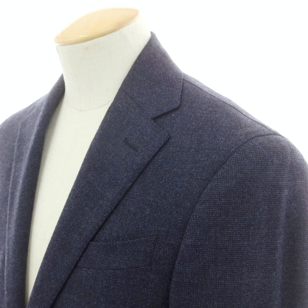 【中古】ルビアム LUBIAM ウールポリウレタン 2つボタンスーツ ネイビー【 サイズ44 】【 状態ランクC 】【 メンズ 】 [CPD]