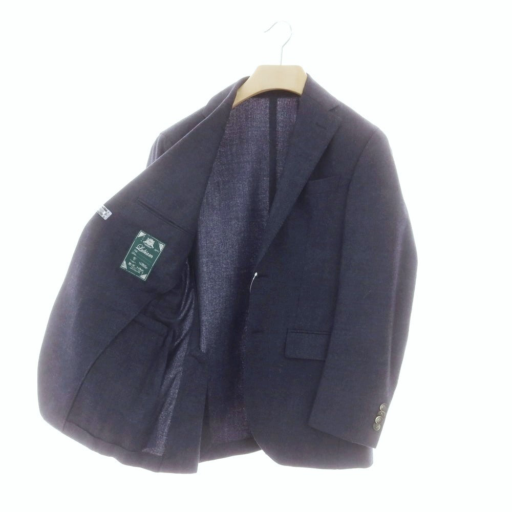 【中古】ルビアム LUBIAM ウールポリウレタン 2つボタンスーツ ネイビー【 サイズ44 】【 状態ランクC 】【 メンズ 】 [CPD]