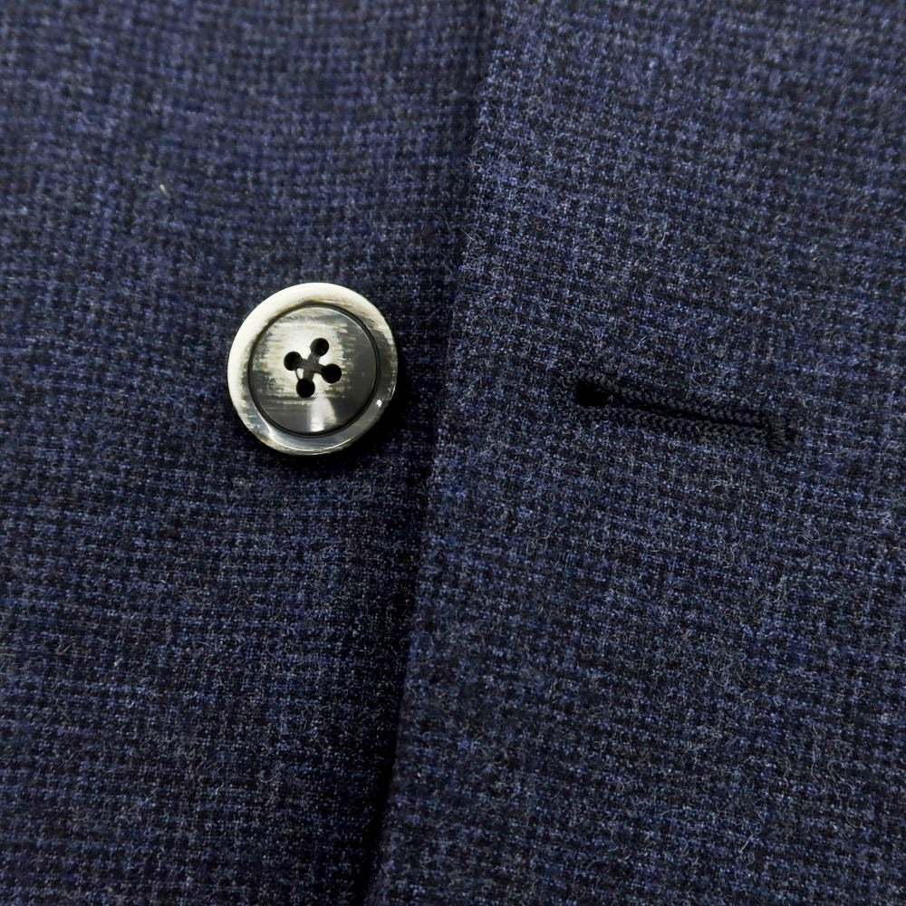 【中古】ルビアム LUBIAM ウールポリウレタン 2つボタンスーツ ネイビー【 44 】【 状態ランクC 】【 メンズ 】