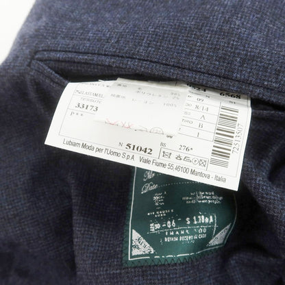 【中古】ルビアム LUBIAM ウールポリウレタン 2つボタンスーツ ネイビー【 44 】【 状態ランクC 】【 メンズ 】