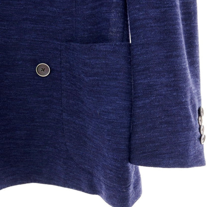 【中古】ラルディーニ LARDINI Loro Pianaウールシルクリネン ダブル テーラードジャケット ブルーネイビー【 42 】【 状態ランクB 】【 メンズ 】
