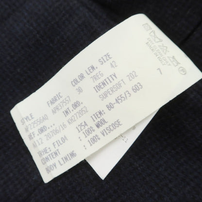 【中古】ラルディーニ LARDINI ウール ダブル テーラードジャケット ネイビー【 42 】【 状態ランクB 】【 メンズ 】