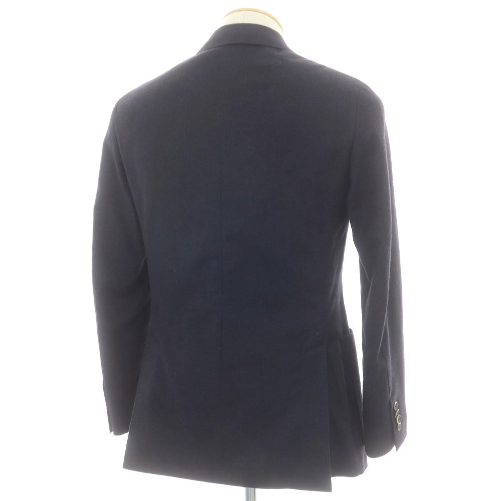 【中古】ラルディーニ LARDINI ウール ダブル テーラードジャケット ネイビー【 サイズ42 】【 状態ランクB 】【 メンズ 】 [CPD]