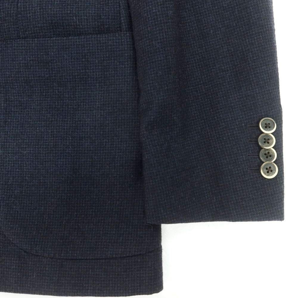【中古】ラルディーニ LARDINI ウール ダブル テーラードジャケット ネイビー【 サイズ42 】【 状態ランクB 】【 メンズ 】 [CPD]