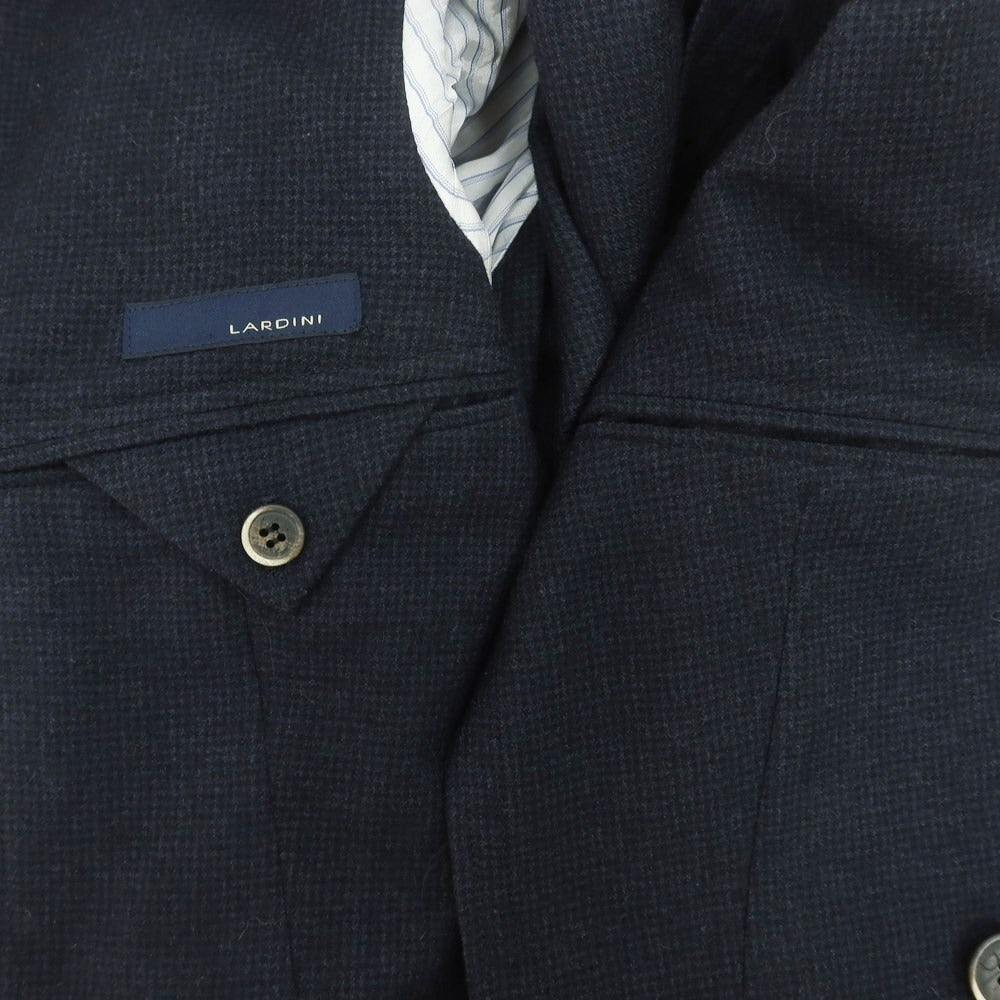 【中古】ラルディーニ LARDINI ウール ダブル テーラードジャケット ネイビー【 サイズ42 】【 状態ランクB 】【 メンズ 】 [CPD]