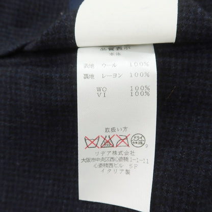 【中古】ラルディーニ LARDINI ウール ダブル テーラードジャケット ネイビー【 42 】【 状態ランクB 】【 メンズ 】