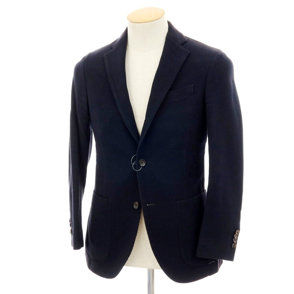 【中古】ラルディーニ LARDINI コットン テーラードジャケット ダークネイビー【 42 】【 状態ランクD 】【 メンズ 】