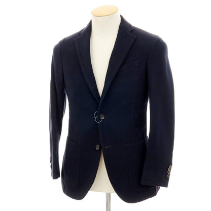 【中古】ラルディーニ LARDINI コットン テーラードジャケット ダークネイビー【 42 】【 状態ランクD 】【 メンズ 】