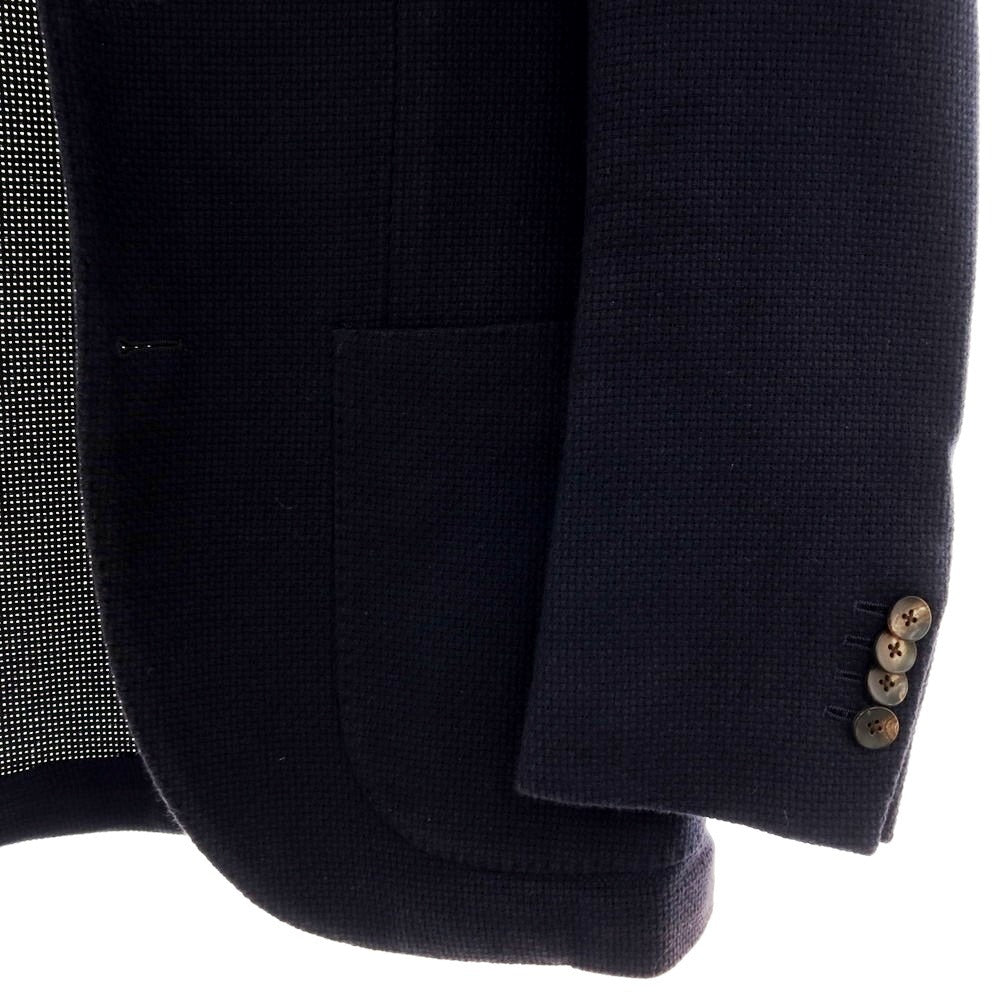 【中古】ラルディーニ LARDINI コットン テーラードジャケット ダークネイビー【 42 】【 状態ランクD 】【 メンズ 】