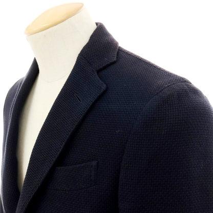 【中古】ラルディーニ LARDINI コットン テーラードジャケット ダークネイビー【 42 】【 状態ランクD 】【 メンズ 】