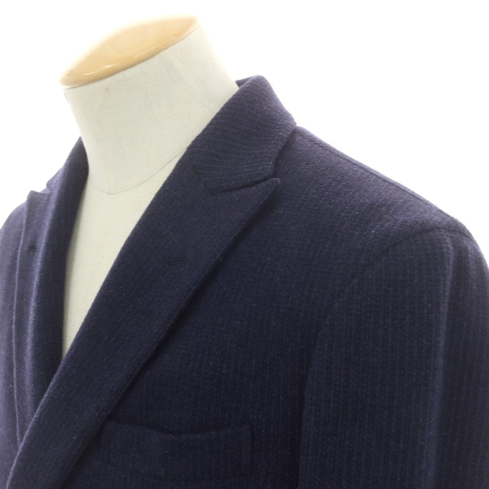 【中古】ボリオリ BOGLIOLI WIGHT ストレッチウール ダブル カジュアルジャケット ネイビー【 44 】【 状態ランクB 】【 メンズ 】