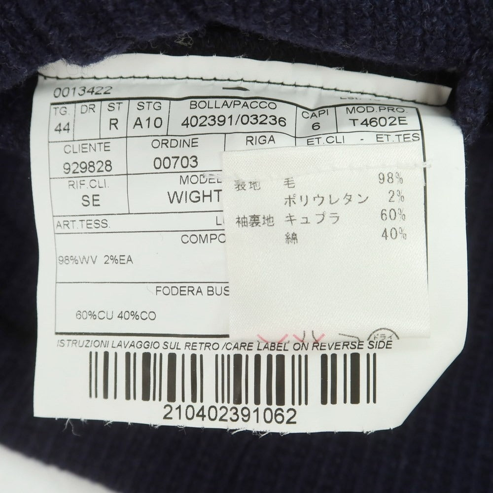 【中古】ボリオリ BOGLIOLI WIGHT ストレッチウール ダブル カジュアルジャケット ネイビー【 44 】【 状態ランクB 】【 メンズ 】