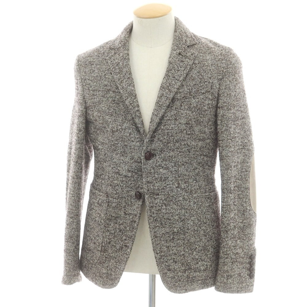 【中古】イレブンティ eleventy ウールナイロン 中綿 カジュアルジャケット ブラウンxホワイト【 44 】【 状態ランクB 】【 メンズ 】