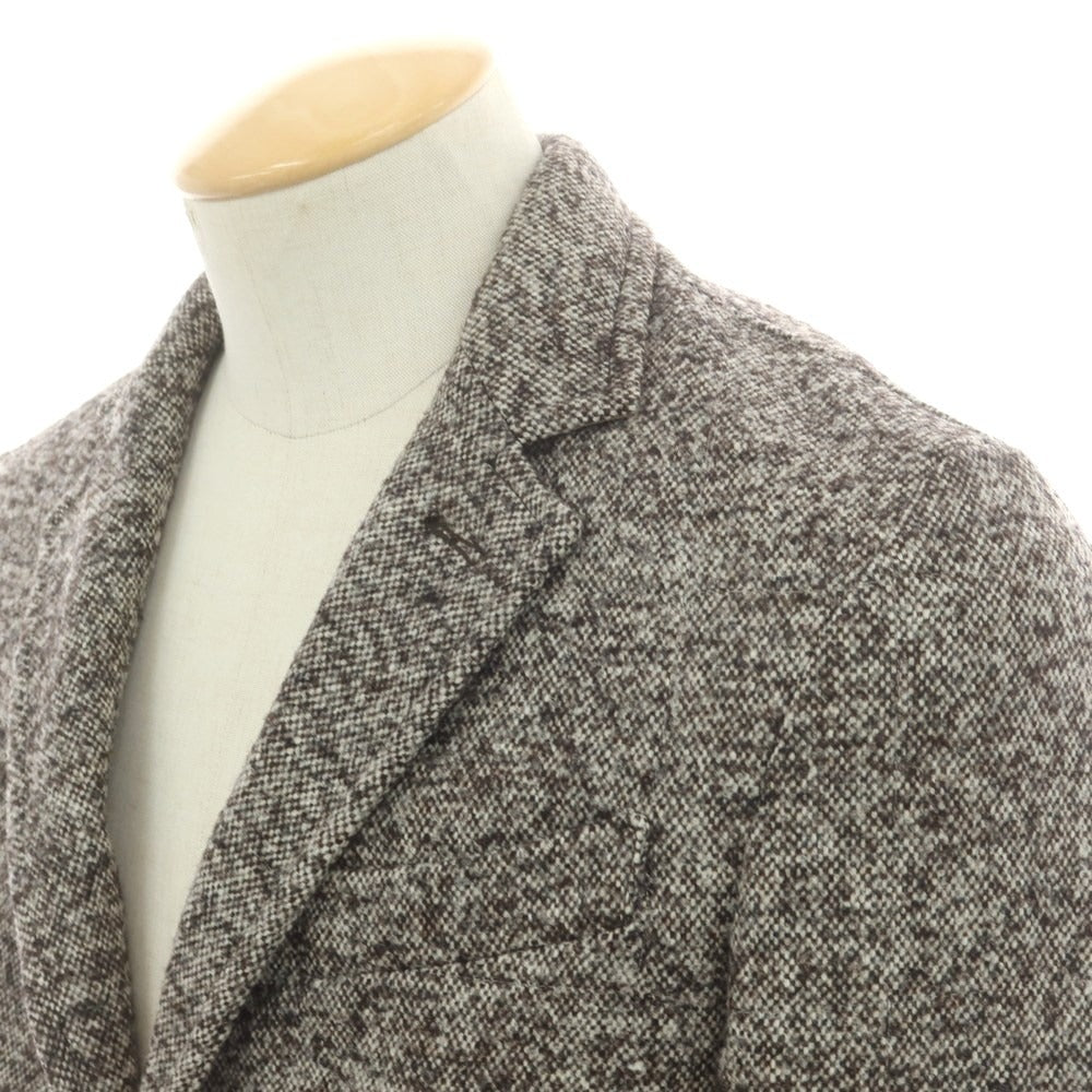 【中古】イレブンティ eleventy ウールナイロン 中綿 カジュアルジャケット ブラウンxホワイト【 44 】【 状態ランクB 】【 メンズ 】