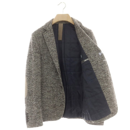 【中古】イレブンティ eleventy ウールナイロン 中綿 カジュアルジャケット ブラウンxホワイト【 44 】【 状態ランクB 】【 メンズ 】