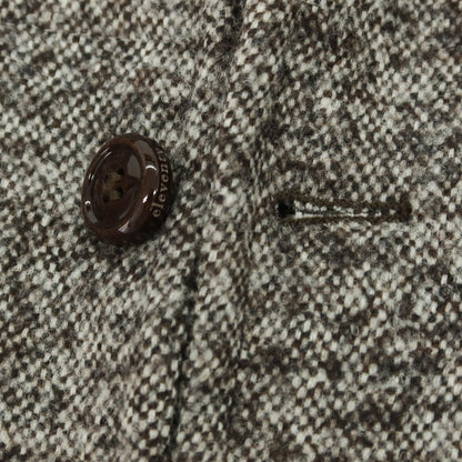 【中古】イレブンティ eleventy ウールナイロン 中綿 カジュアルジャケット ブラウンxホワイト【 44 】【 状態ランクB 】【 メンズ 】