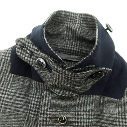 【中古】エルビーエム1911 L.B.M.1911 ウールポリエステル チェック テーラードジャケット グレーxブラック【 44 】【 状態ランクB 】【 メンズ 】