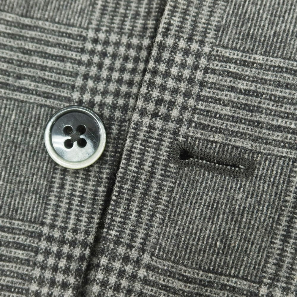 【中古】エルビーエム1911 L.B.M.1911 ウールポリエステル チェック テーラードジャケット グレーxブラック【 44 】【 状態ランクB 】【 メンズ 】