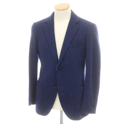 【中古】トゥモローランド TOMORROWLAND カシミヤ 2B テーラードジャケット ブルーネイビー【 42 】【 状態ランクB 】【 メンズ 】