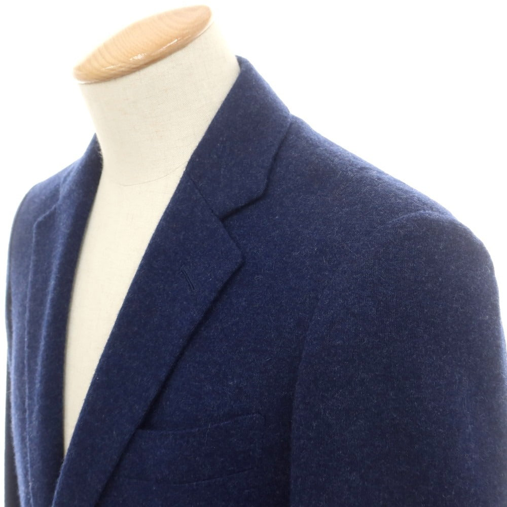 【中古】トゥモローランド TOMORROWLAND カシミヤ 2B テーラードジャケット ブルーネイビー【 42 】【 状態ランクB 】【 メンズ 】