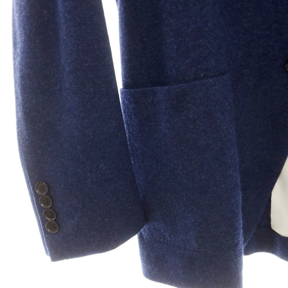【中古】トゥモローランド TOMORROWLAND カシミヤ 2B テーラードジャケット ブルーネイビー【 42 】【 状態ランクB 】【 メンズ 】