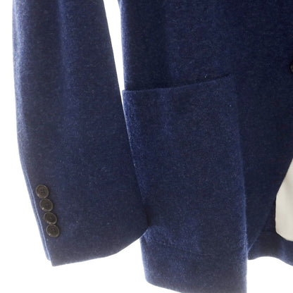 【中古】トゥモローランド TOMORROWLAND カシミヤ 2B テーラードジャケット ブルーネイビー【 42 】【 状態ランクB 】【 メンズ 】