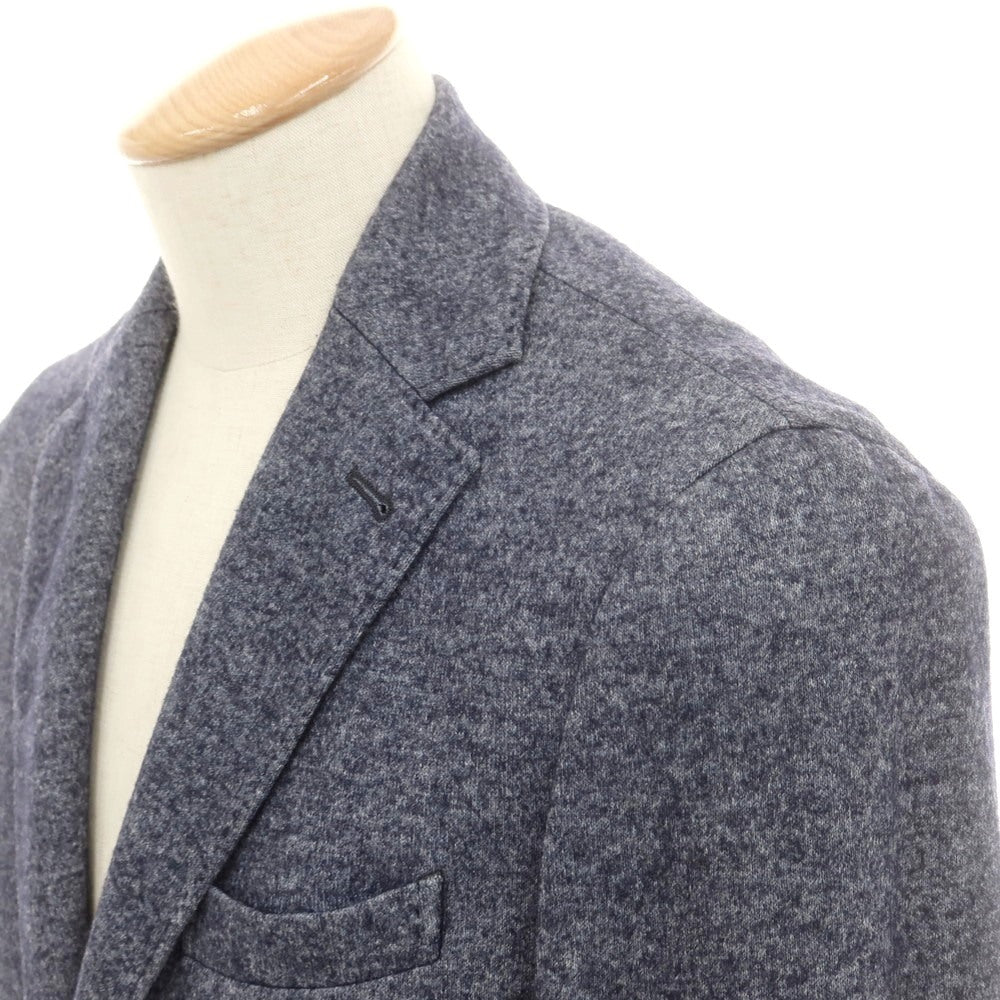 【中古】カンタレリ Cantarelli ポリエステルウール 3B テーラードジャケット グレーネイビー【サイズ44】【 状態ランクB 】【 メンズ 】 [DPD]