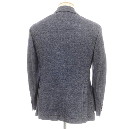 【中古】カンタレリ Cantarelli ポリエステルウール 3B テーラードジャケット グレーネイビー【 44 】【 状態ランクB 】【 メンズ 】