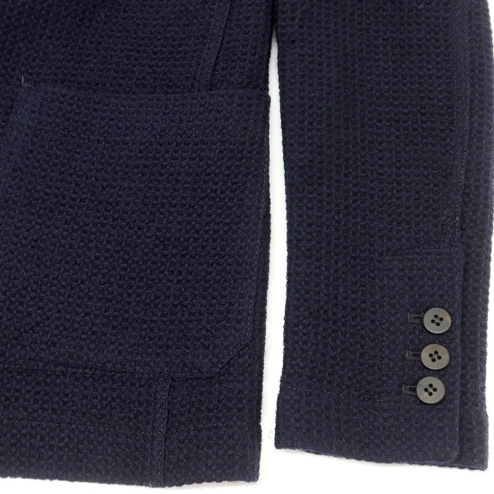 【中古】ティージャケット T-JACKET ウール 2B カジュアルジャケット ネイビー【 XS 】【 状態ランクB 】【 メンズ 】