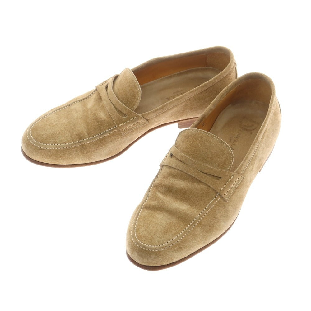 【中古】ディメッラ DI MELLA スエード コインローファー ベージュ【 5 】【 状態ランクB 】【 メンズ 】