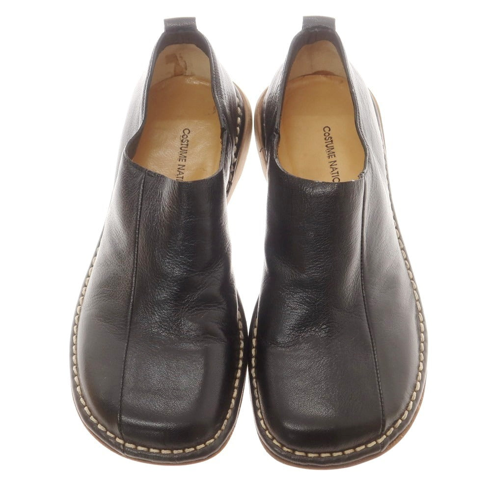 【中古】コスチュームナショナル CoSTUME NATIONAL レザー ローファー ブラック【 7 】【 状態ランクB 】【 メンズ 】