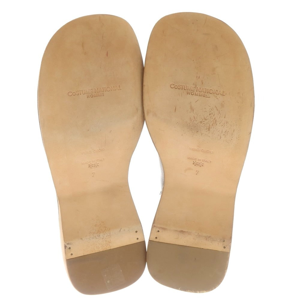 【中古】コスチュームナショナル CoSTUME NATIONAL レザー ローファー ブラック【 7 】【 状態ランクB 】【 メンズ 】