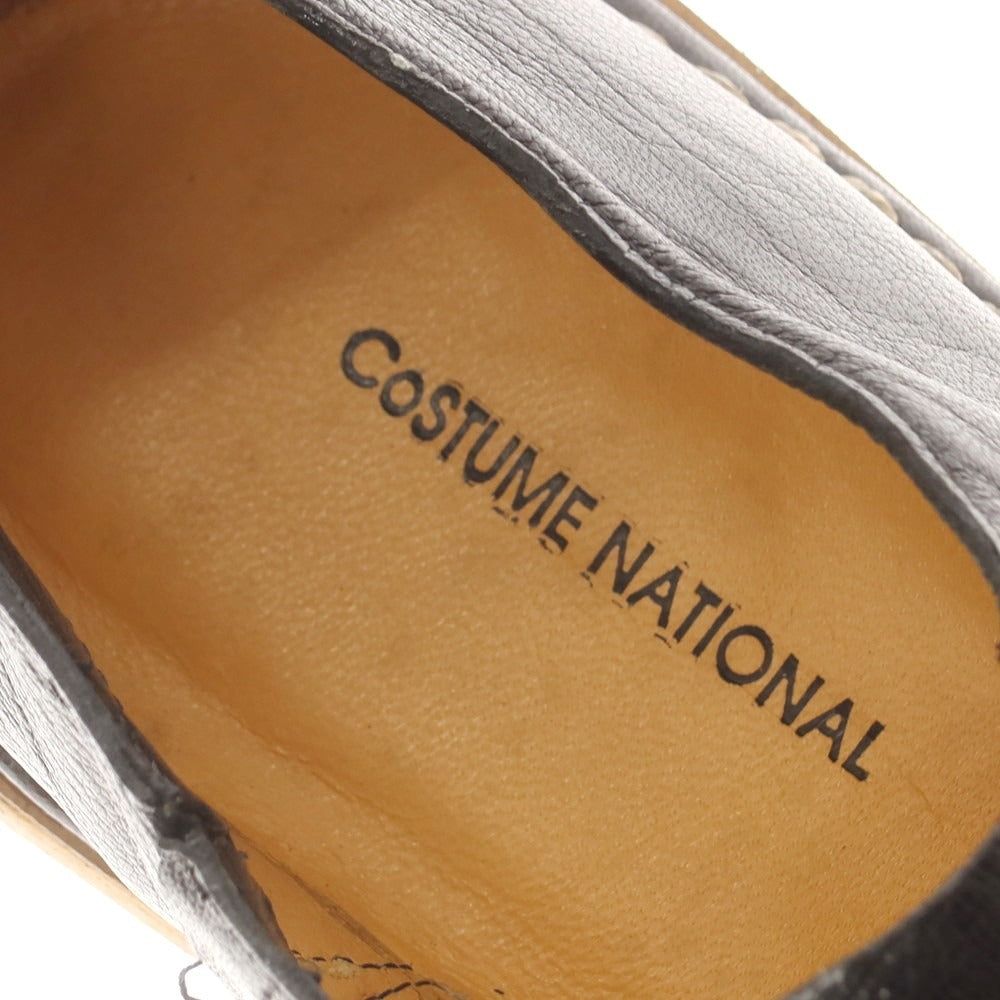 【中古】コスチュームナショナル CoSTUME NATIONAL レザー ローファー ブラック【 7 】【 状態ランクB 】【 メンズ 】