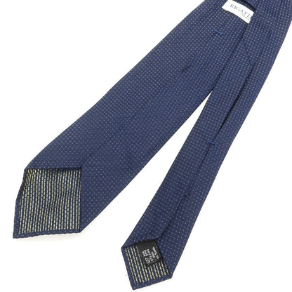 【中古】リガッティ Rigatti シルク セッテピエゲ ドット柄ネクタイ ネイビー【 状態ランクC 】【 メンズ 】