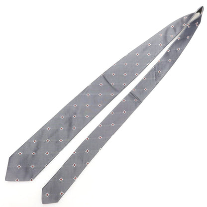 【中古】フランコミヌッチ franco minucci シルク 小紋柄ネクタイ グレー【 状態ランクB 】【 メンズ 】