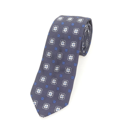 【中古】ペトロニウス PETRONIUS シルク 小紋柄ネクタイ ネイビー【 状態ランクB 】【 メンズ 】