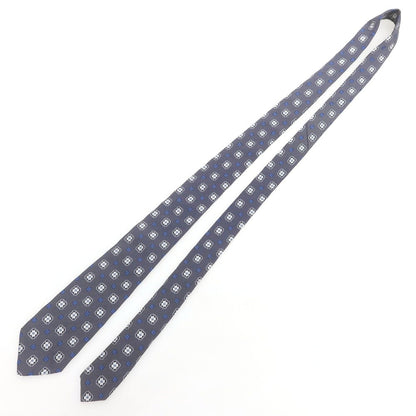 【中古】ペトロニウス PETRONIUS シルク 小紋柄ネクタイ ネイビー【 状態ランクB 】【 メンズ 】